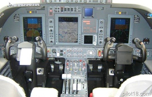 Glass cockpit aircraft