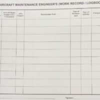 AME logbook for Aircraft Maintenance Engineers without workorder coloum ...