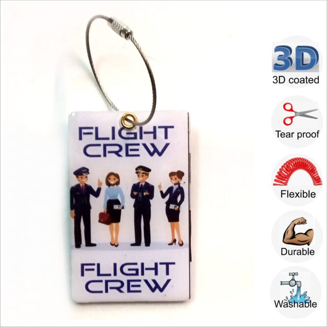 flight-crew-team-3d-flexible-bag-tags-with-steel-tie-for-crew-and-pilot